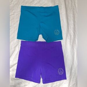 Cute fun colors stretchy shorts for girls